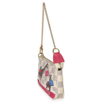 Louis Vuitton Damier Azur Canvas Giraffe Mini Pochette Accessories Handbag sv