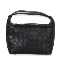 Black Nappa Calfskin Intrecciato Mini Wallace