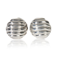 Sterling Silver  Sculpted Cable Earrings
