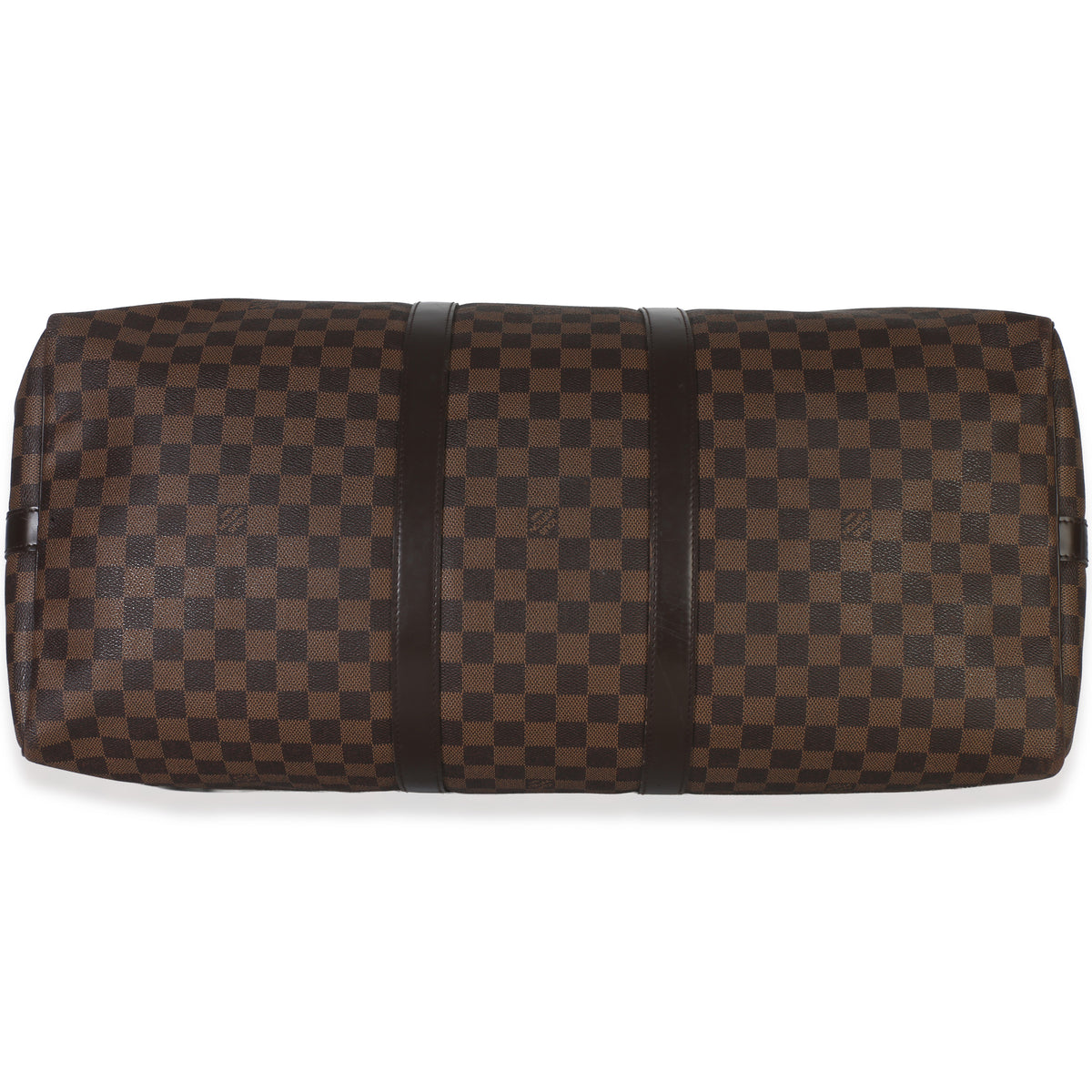Louis Vuitton Damier Ebene Canvas Keepall Bandouliere 55 Handbag stamp