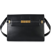 Saint Laurent Black Calfskin Medium Manhattan Shoulder Bag Handbag fv