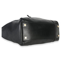 Celine Black Supple Shiny Lambskin Medium New Luggage Handbag clasp