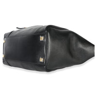 Celine Black Supple Shiny Lambskin Medium New Luggage Handbag box