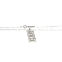 Tiffany & Co. White Gold Diamond Atlas Bar Pendant sv