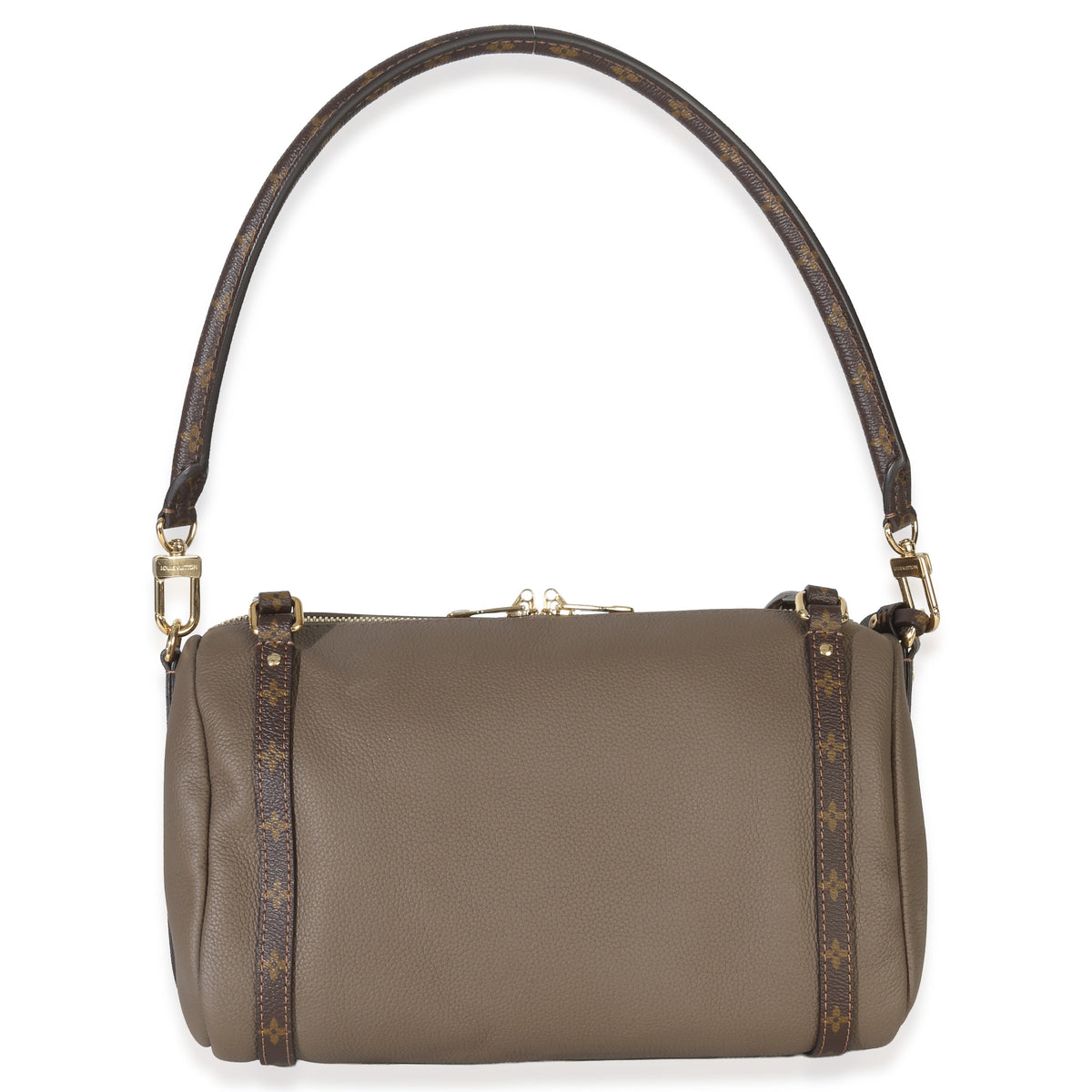 Louis Vuitton Smoke Grey Calfskin Monogram Canvas Express PM Handbag bv