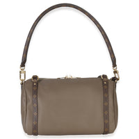Louis Vuitton Smoke Grey Calfskin Monogram Canvas Express PM Handbag bv