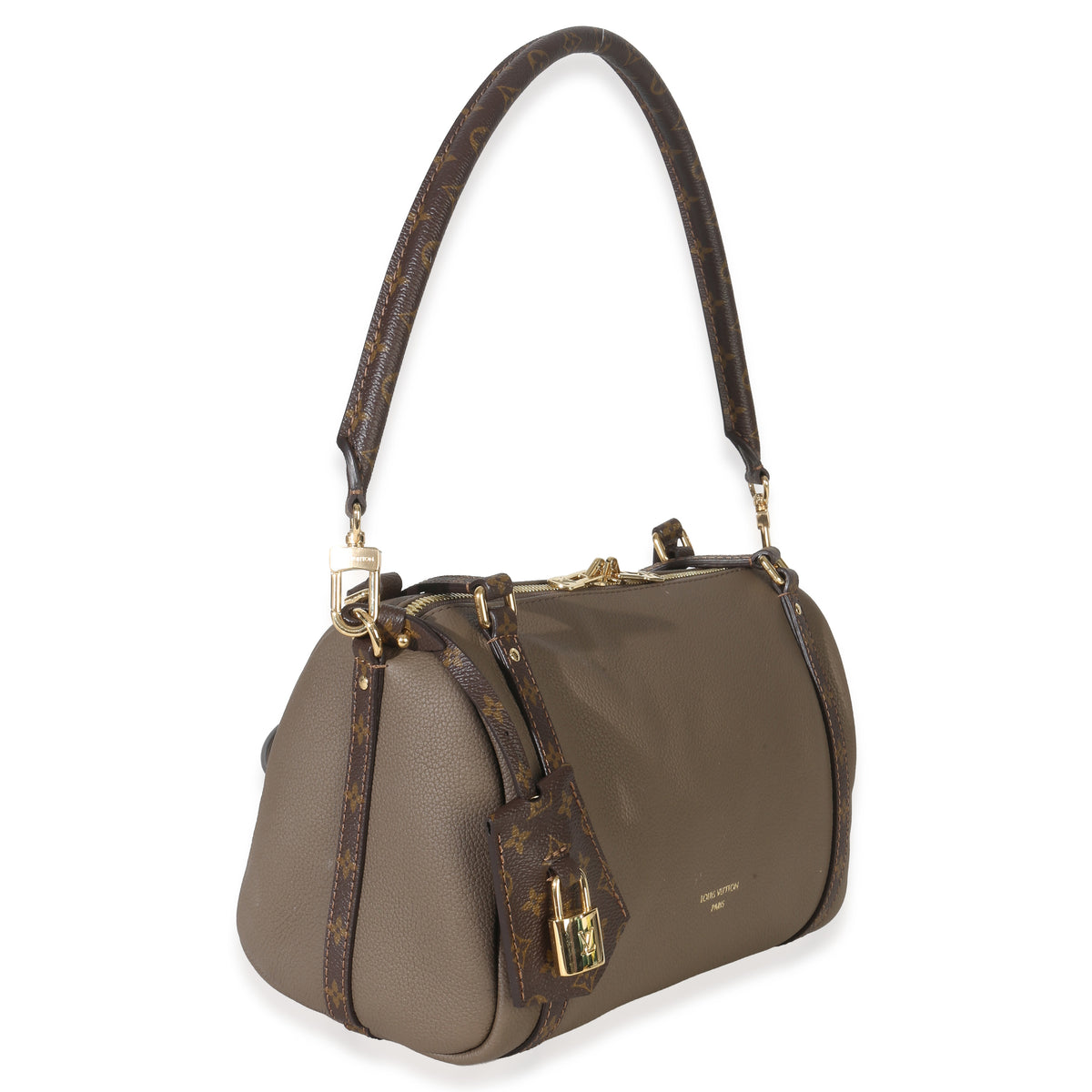 Louis Vuitton Smoke Grey Calfskin Monogram Canvas Express PM Handbag pv