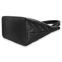 Chanel Vintage Black Quilted Caviar Medallion Tote Handbag box