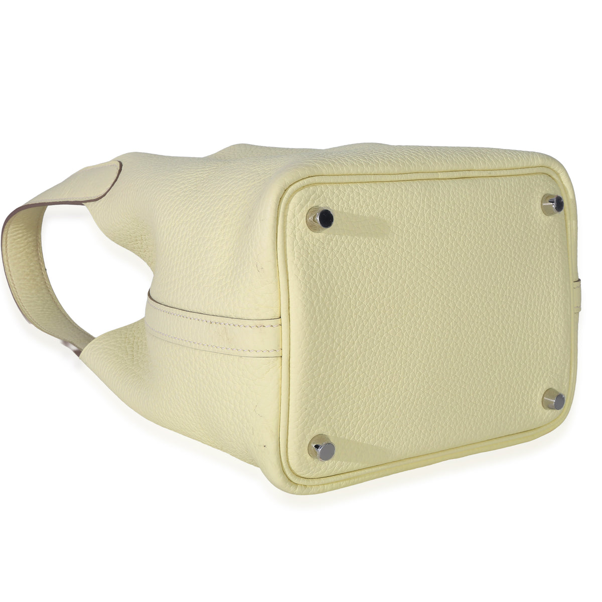 Hermès Jaune Milton Clemence Picotin Lock 18 PHW Handbag clasp