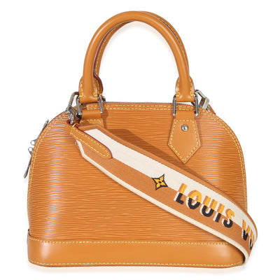 Louis Vuitton Honey Gold Epi Jacquard Alma BB Handbag id