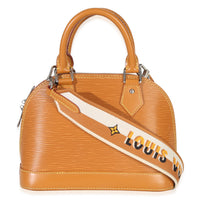 Louis Vuitton Honey Gold Epi Jacquard Alma BB Handbag id