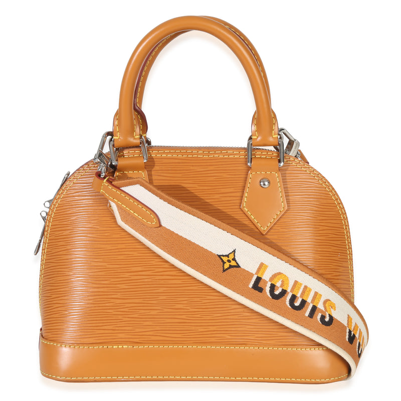 Louis Vuitton Honey Gold Epi Jacquard Alma BB Handbag id