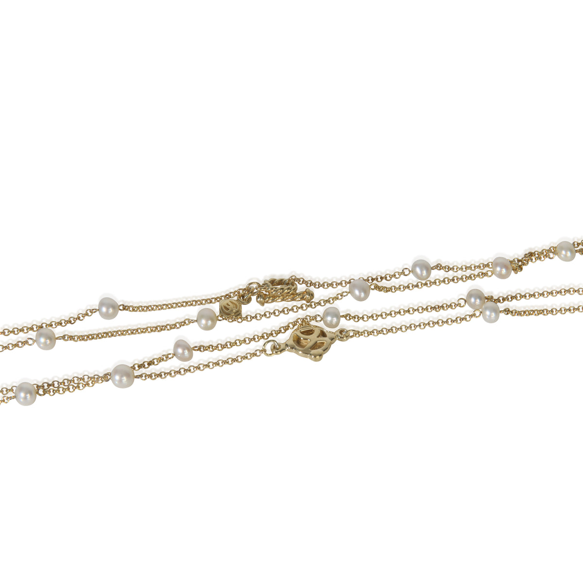 David Yurman Yellow Gold Pearl Necklace sv