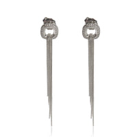 David Yurman Sterling Silver Diamond Fringe Earrings fv