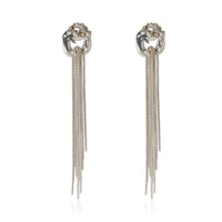 David Yurman Sterling Silver Diamond Fringe Earrings pv