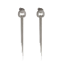 Sterling Silver Diamond Fringe Earrings