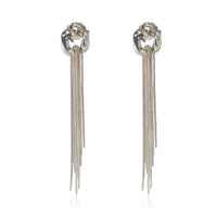Sterling Silver Diamond Fringe Earrings
