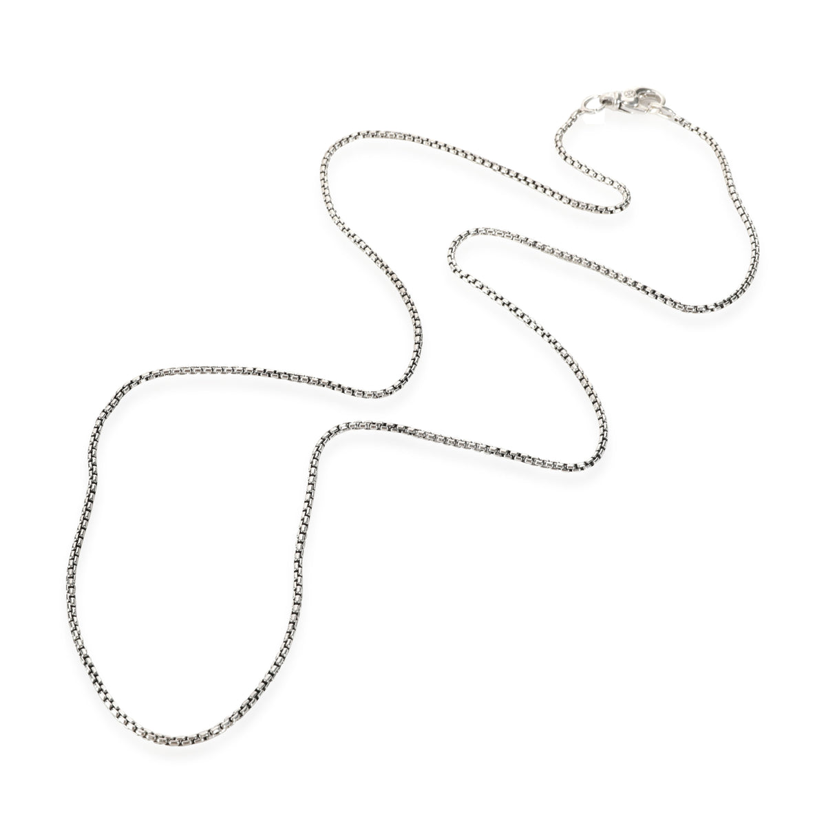 Sterling Silver  Box Chain Necklace
