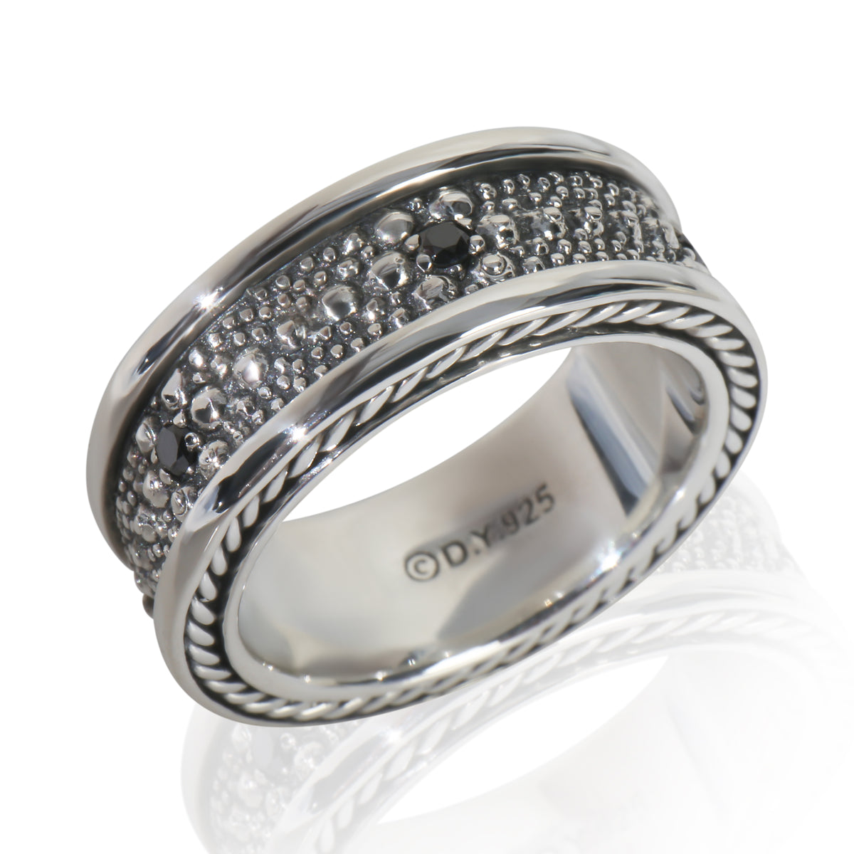 Sterling Silver Diamond Sea Urchin Ring