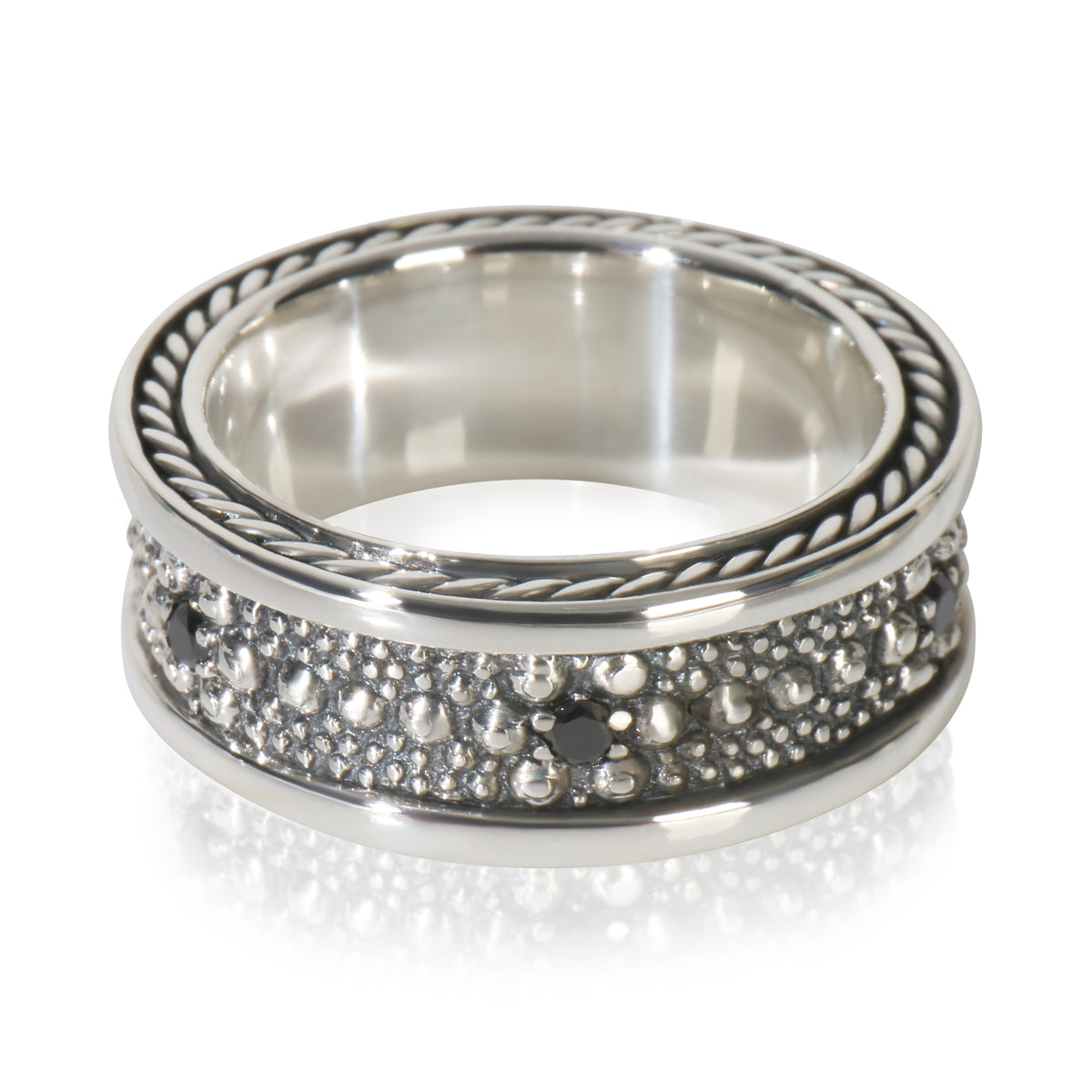 Sterling Silver Diamond Sea Urchin Ring