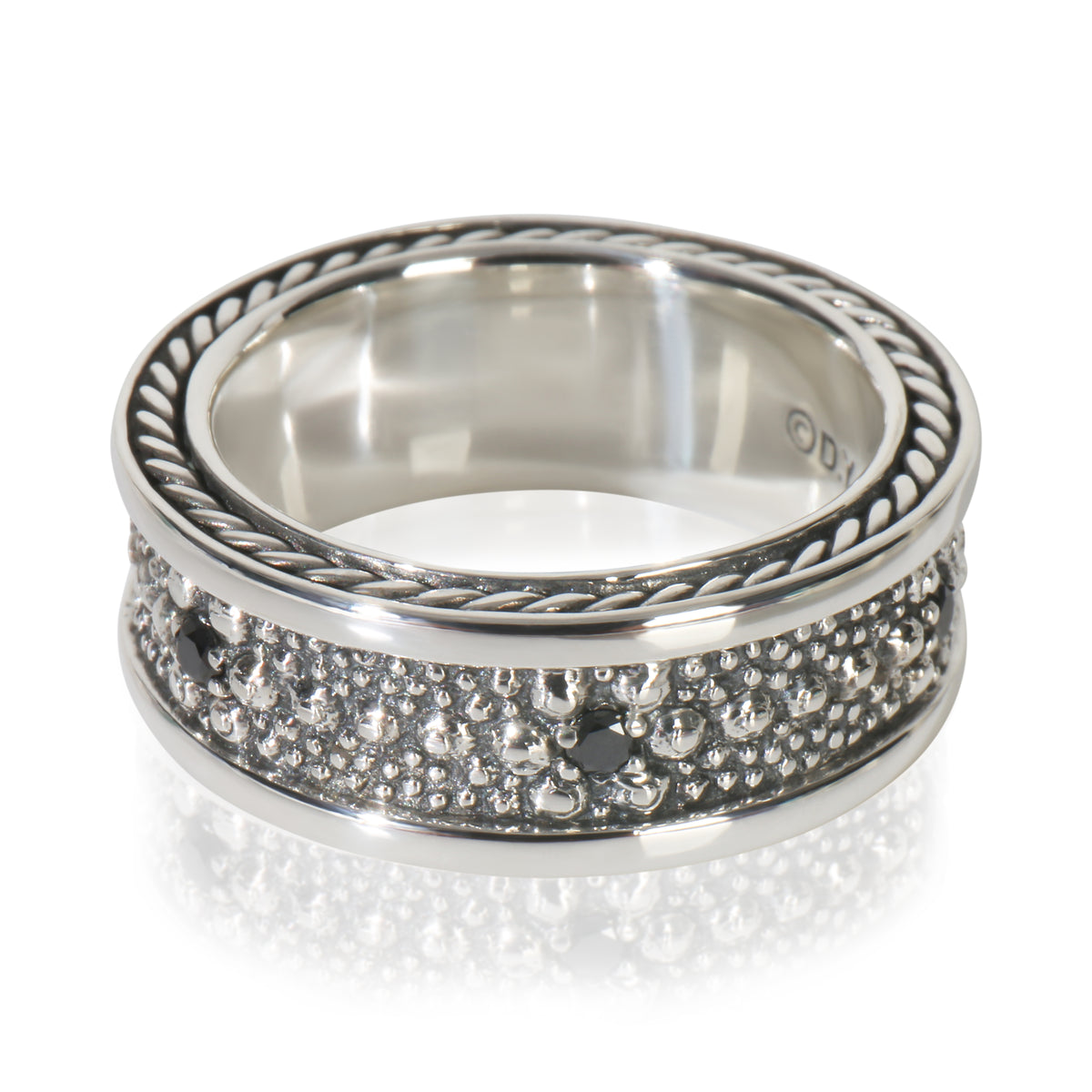 Sterling Silver Diamond Sea Urchin Ring