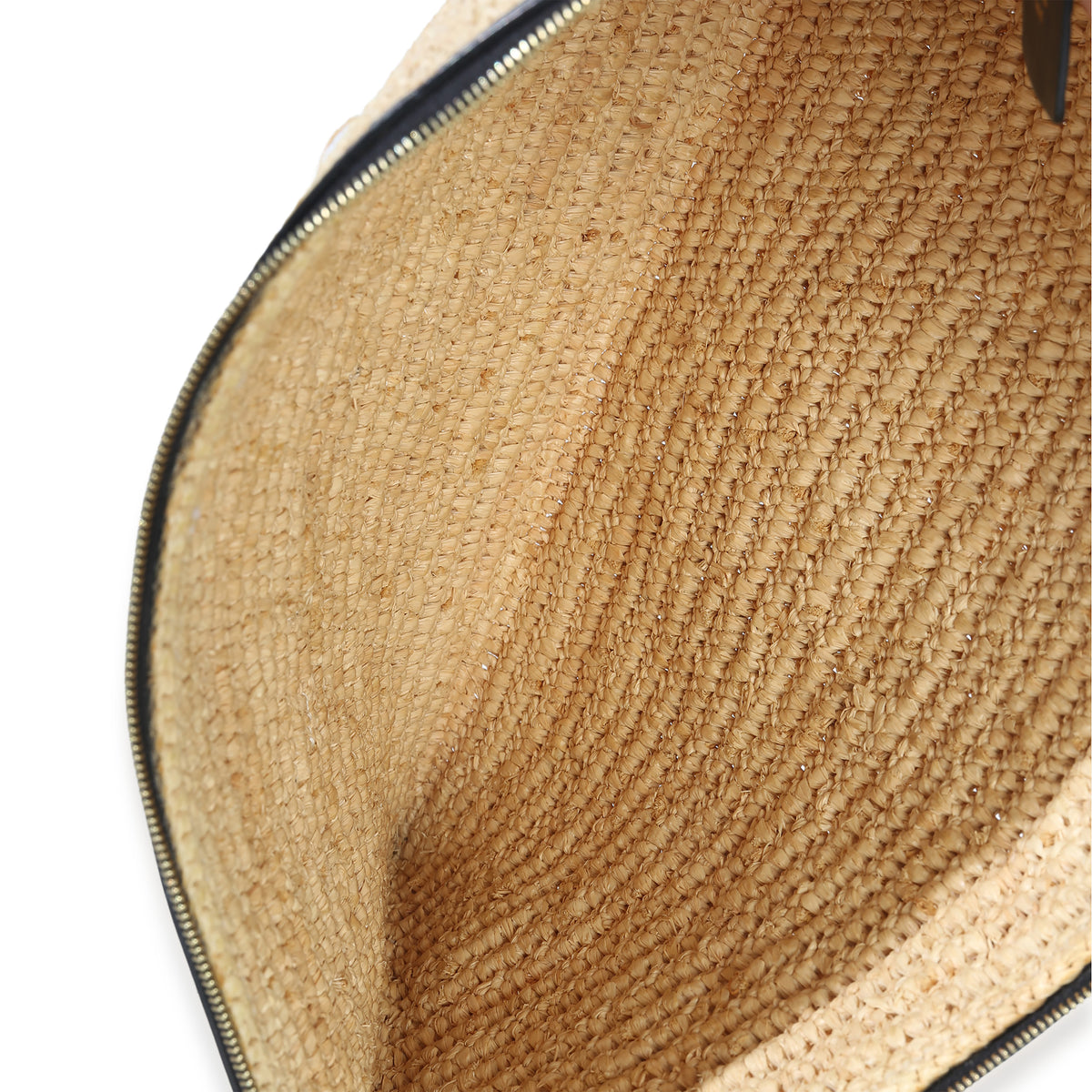 Celine Beige Raffia Sequin Logo Clutch Handbag av