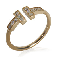 Yellow Gold Diamond Tiffany T Wire Ring