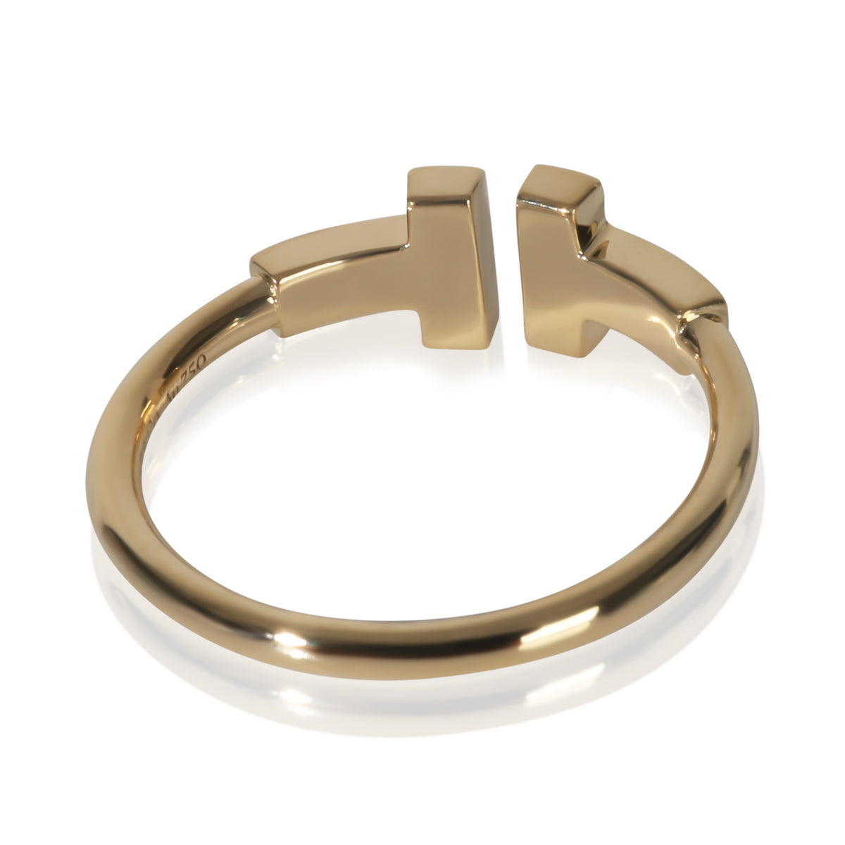 Yellow Gold Diamond Tiffany T Wire Ring