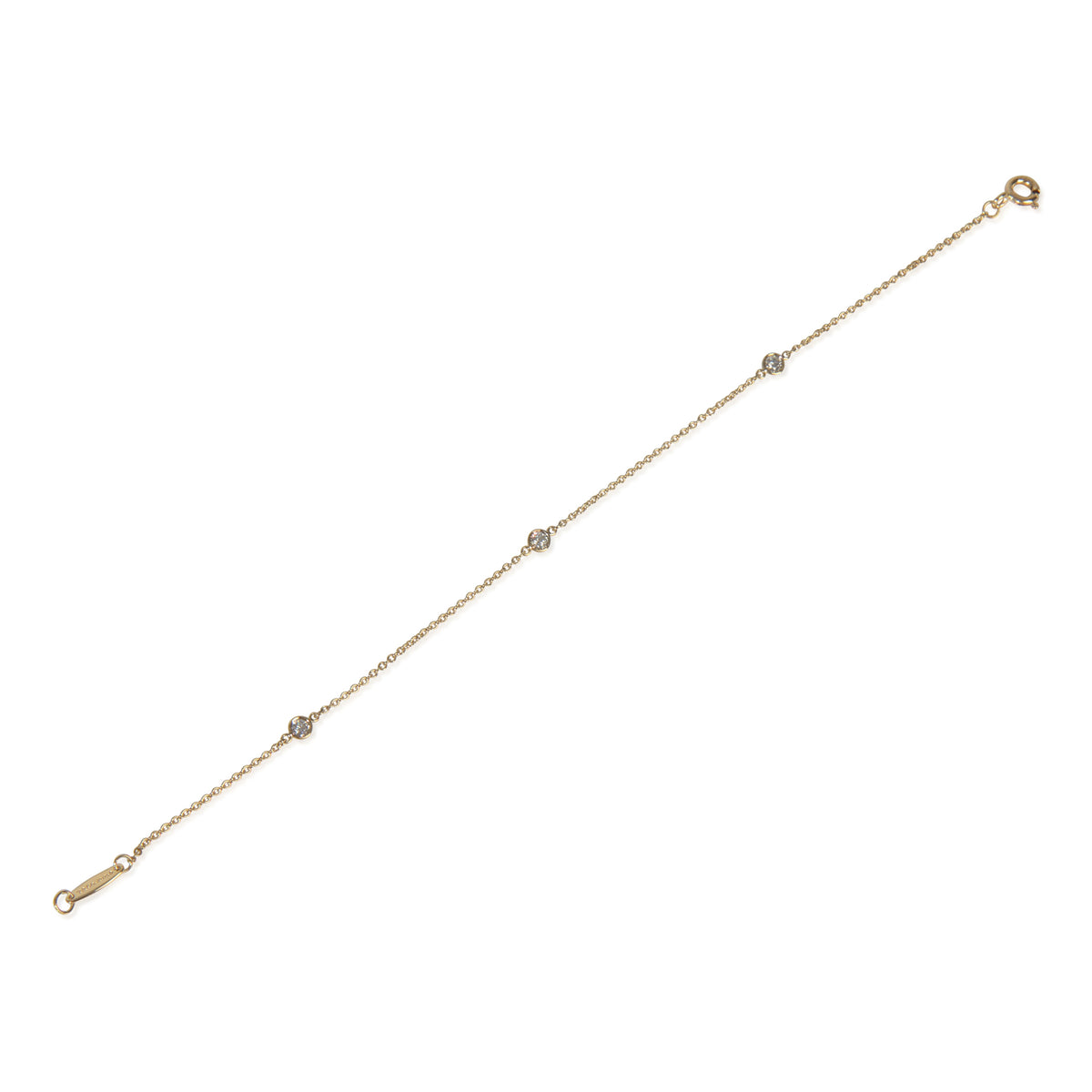 Tiffany & Co. Yellow Gold Diamond Elsa Peretti Diamond By The Yard Bracelet bv