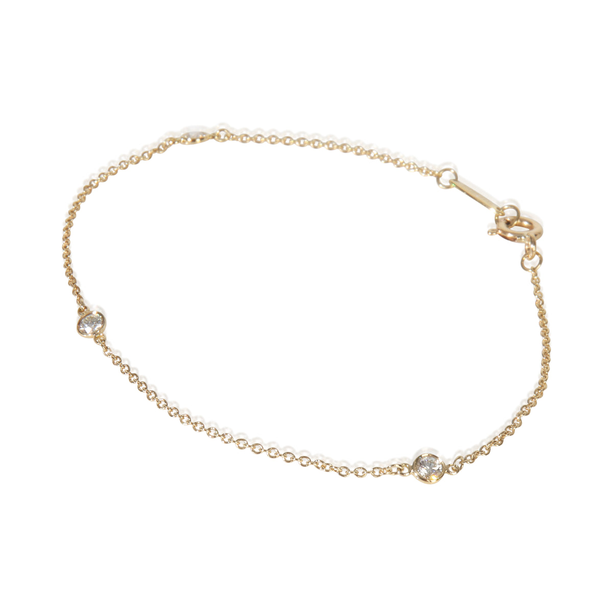 Yellow Gold Diamond Elsa Peretti Diamond By The Yard Bracelet