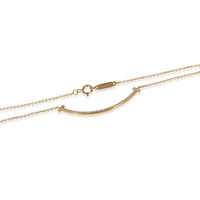 Tiffany & Co. Yellow Gold Diamond Small Model Tiffany T Necklace bv
