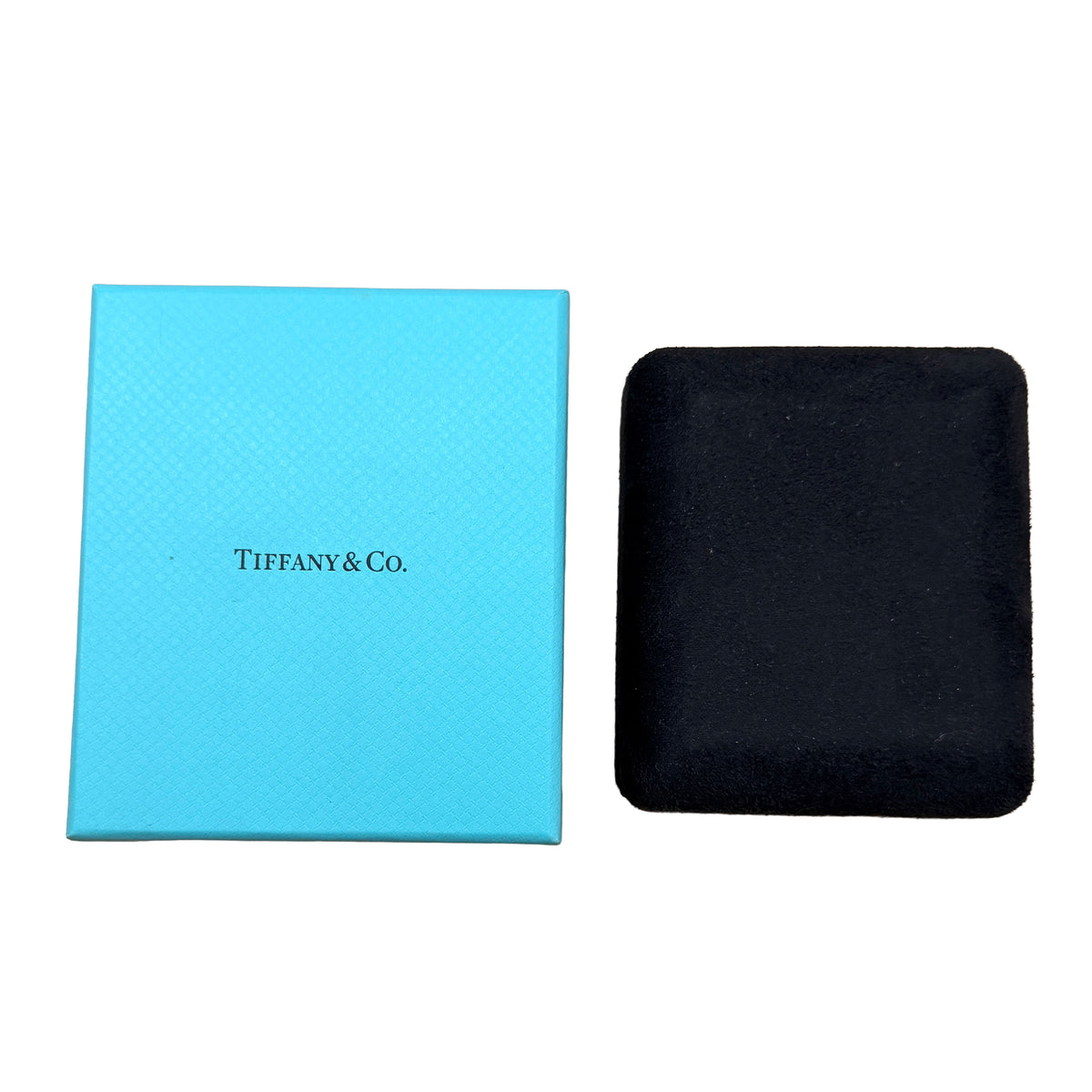 Tiffany & Co. Yellow Gold Diamond Small Model Tiffany T Necklace box