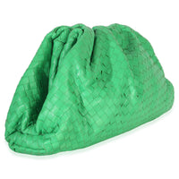 Bottega Veneta Parakeet Nappa Intrecciato Maxi Pouch Handbag pv