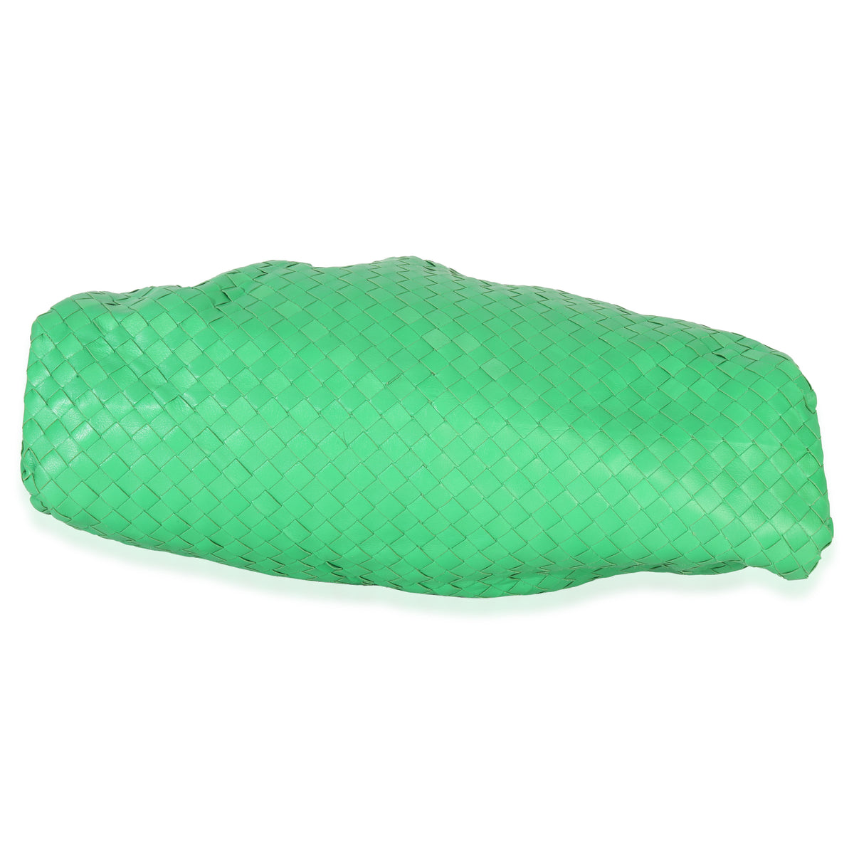 Bottega Veneta Parakeet Nappa Intrecciato Maxi Pouch Handbag stamp