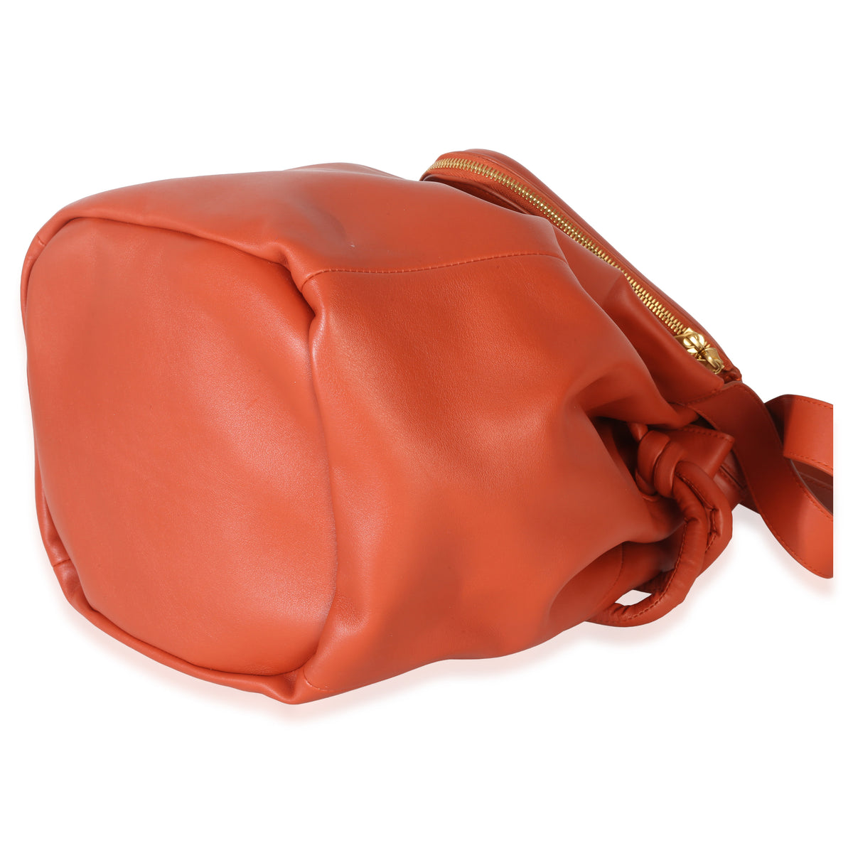 Bottega Veneta Orange Calfskin Beak Tote Handbag box