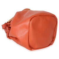 Bottega Veneta Orange Calfskin Beak Tote Handbag clasp