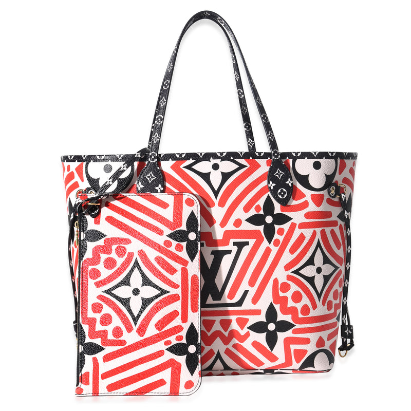 Creme Rouge Black Monogram Giant Crafty Canvas Neverfull MM