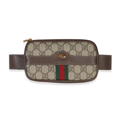 Beige GG Supreme Canvas Ophidia Belt Bag