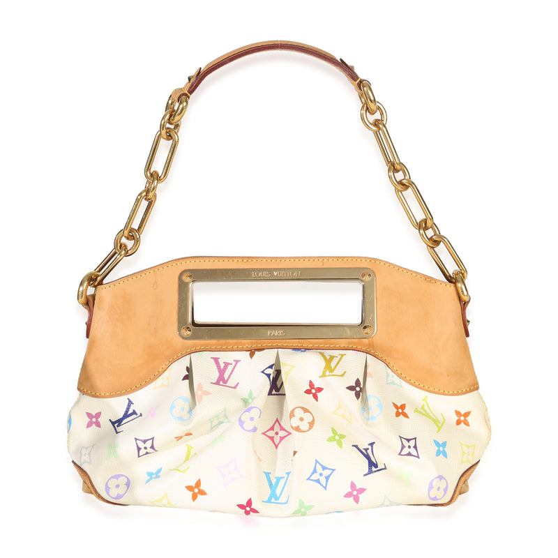 Louis Vuitton White Multicolore Monogram Canvas Judy MM Handbag id
