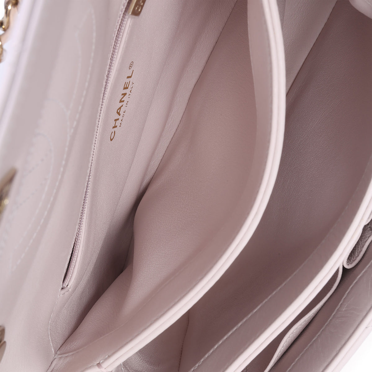 Chanel Pale Pink Quilted Lambskin Small Trendy Top Handle Bag Handbag ad1