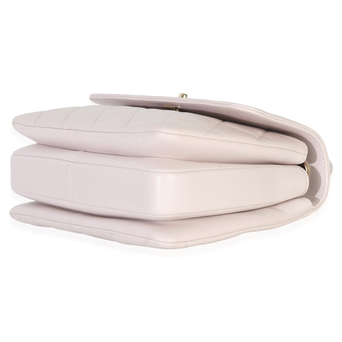 Chanel Pale Pink Quilted Lambskin Small Trendy Top Handle Bag Handbag box