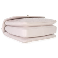 Chanel Pale Pink Quilted Lambskin Small Trendy Top Handle Bag Handbag clasp