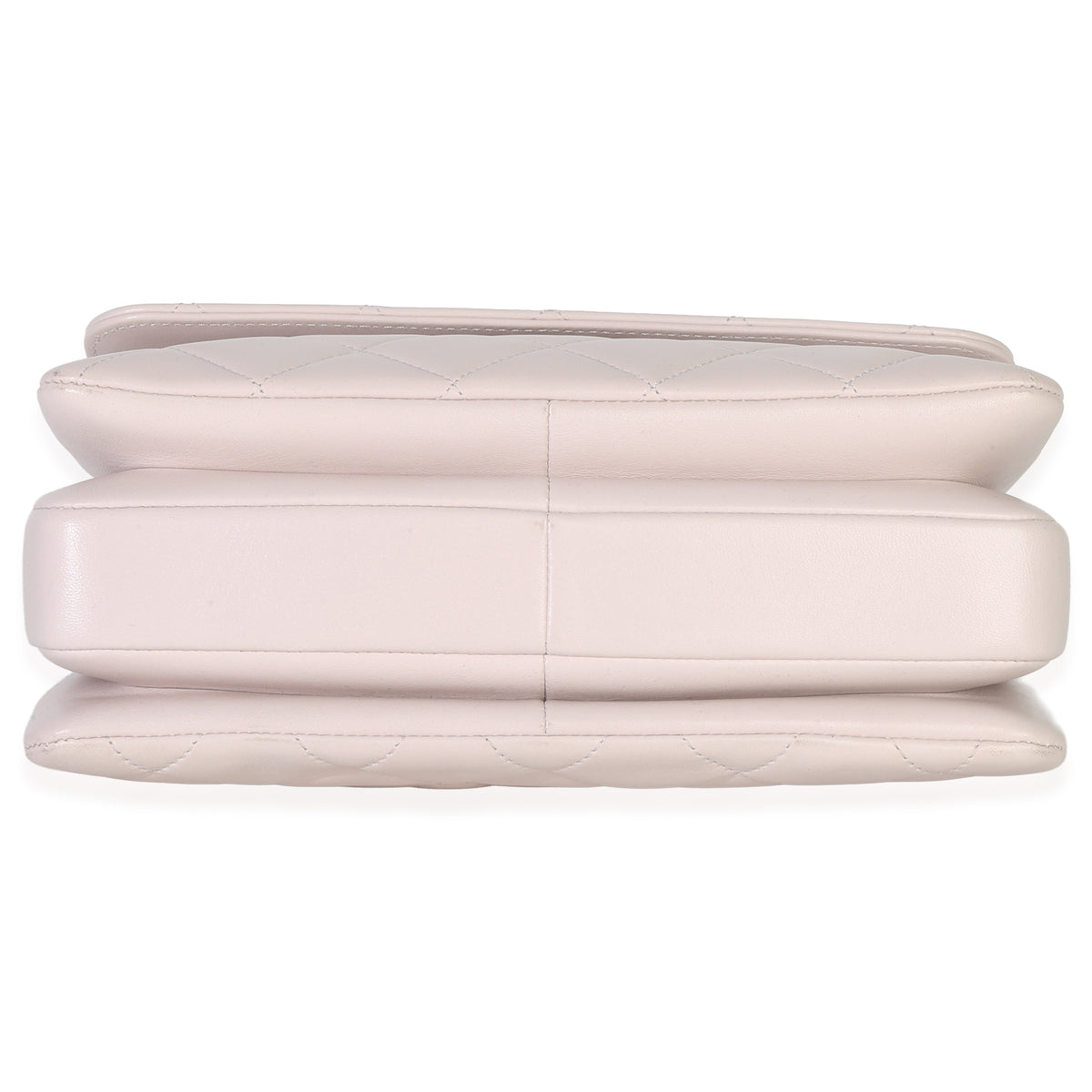 Chanel Pale Pink Quilted Lambskin Small Trendy Top Handle Bag Handbag stamp