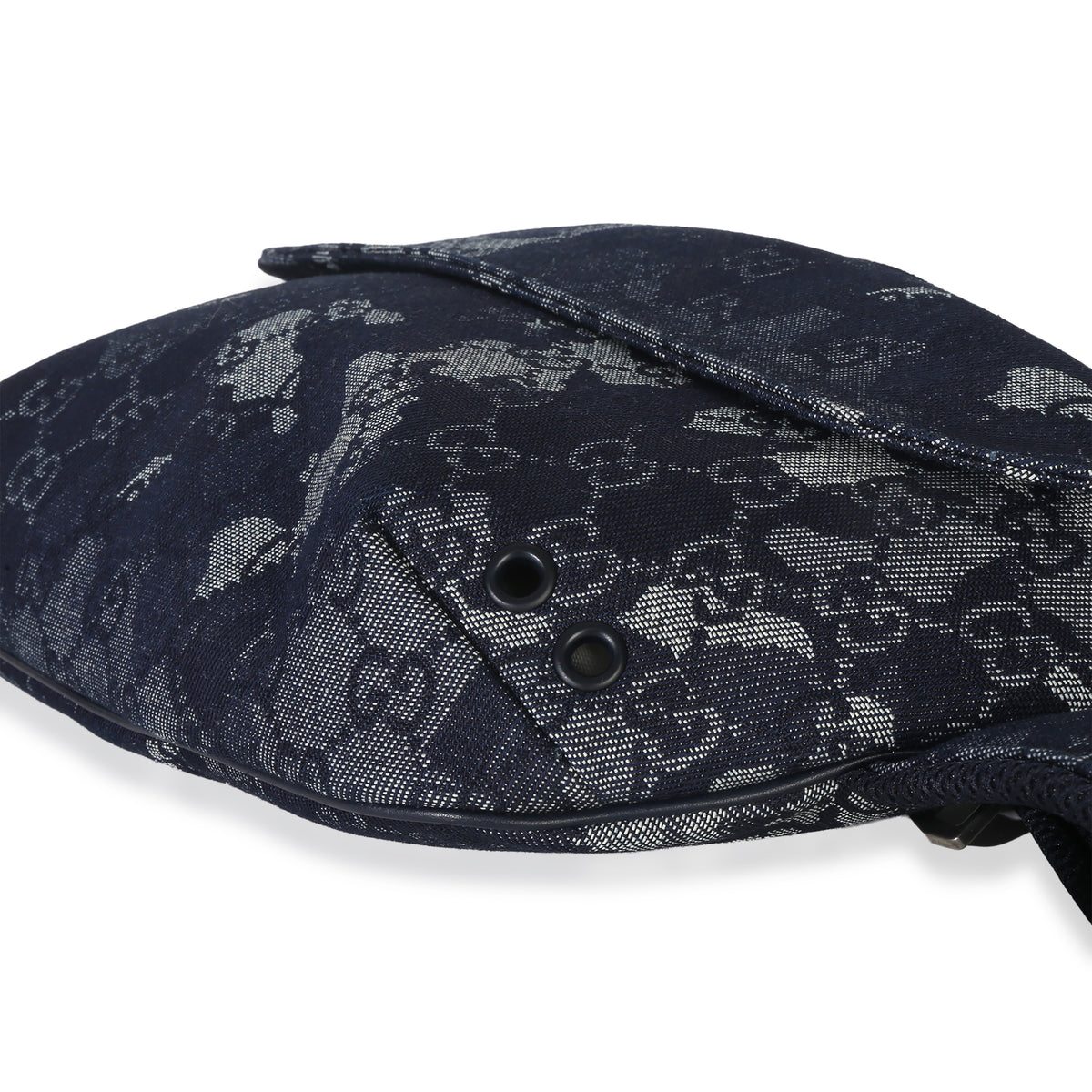 Gucci Navy GG Floral Canvas Belt Bag Handbag box