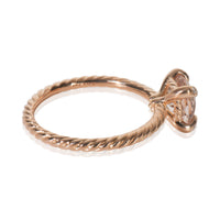 Rose Gold Morganite and Diamond Chatelaine Ring