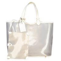 Louis Vuitton White Epi Plage Vinyl Lagoon Bay Tote Handbag fv