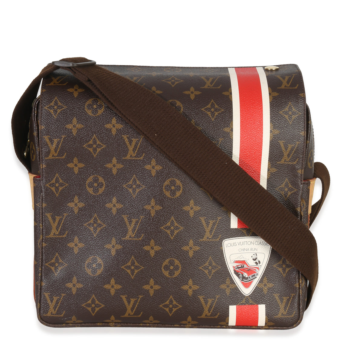 Monogram Canvas China Run Naviglio Messenger