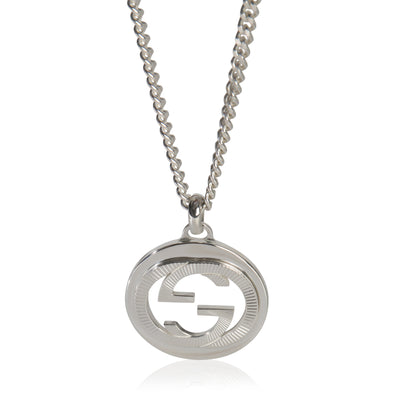 Sterling Silver  GG Groove Pendant