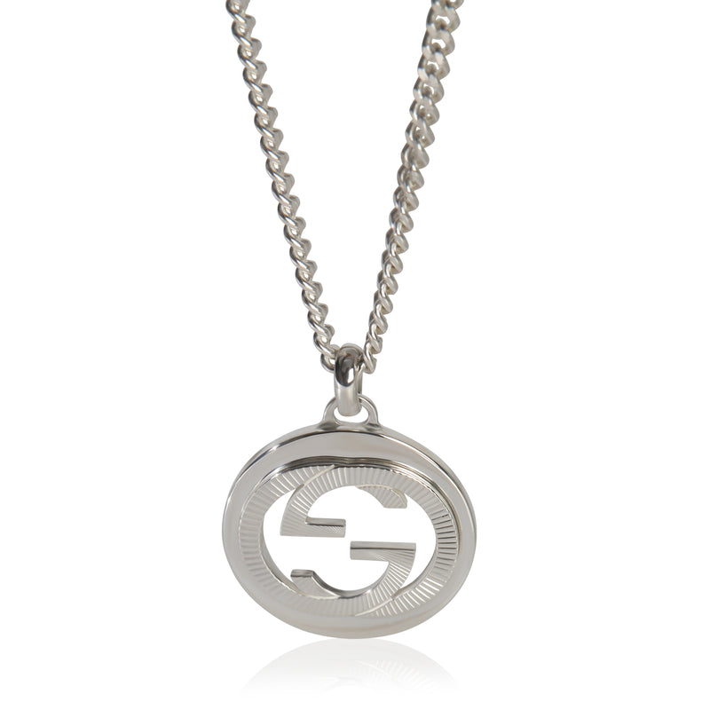 Sterling Silver  GG Groove Pendant