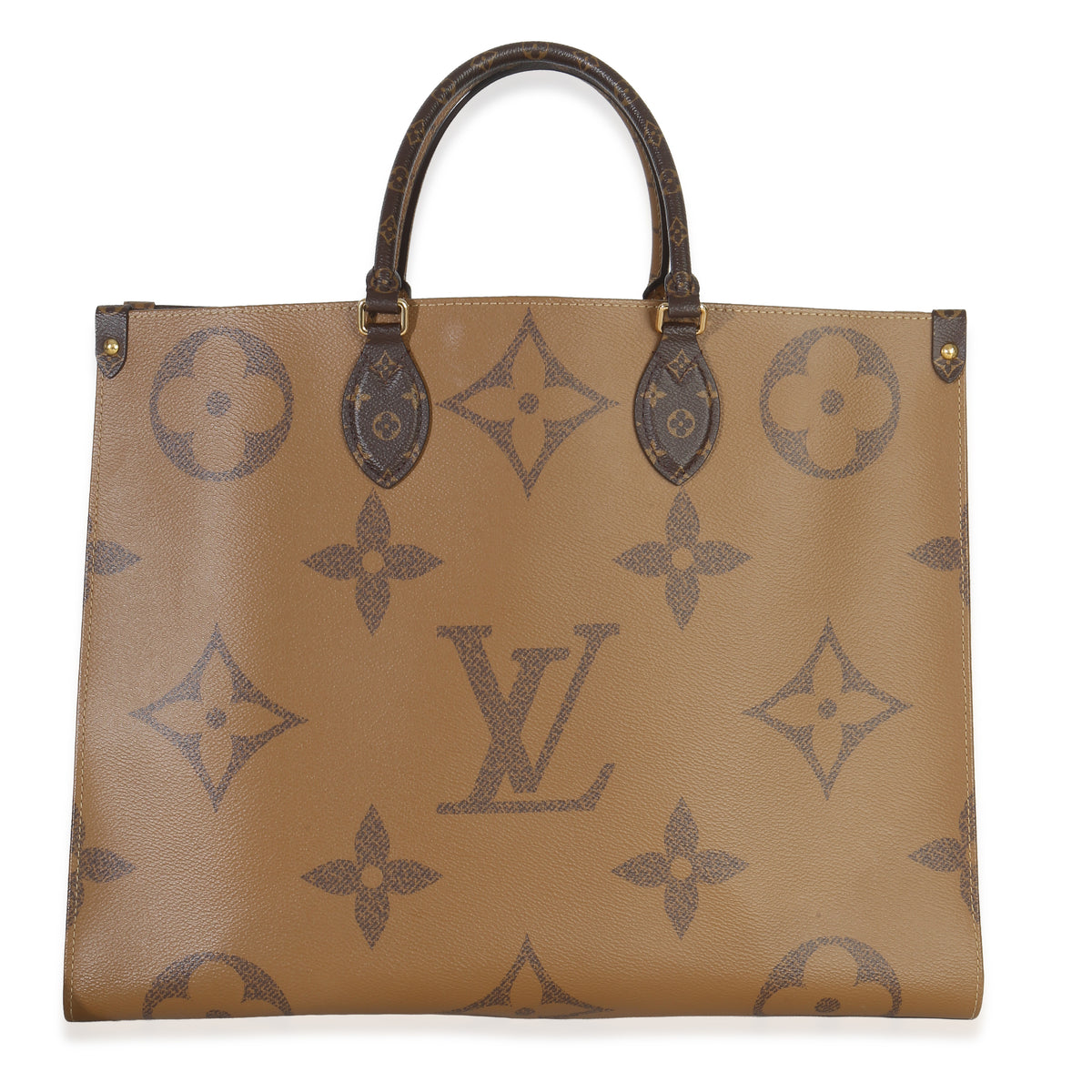 Louis Vuitton Reverse Monogram Canvas Onthego GM Handbag fv